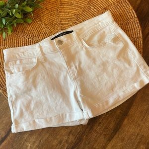 Joe’s Jeans White Denim Jean Cuffed Shorts